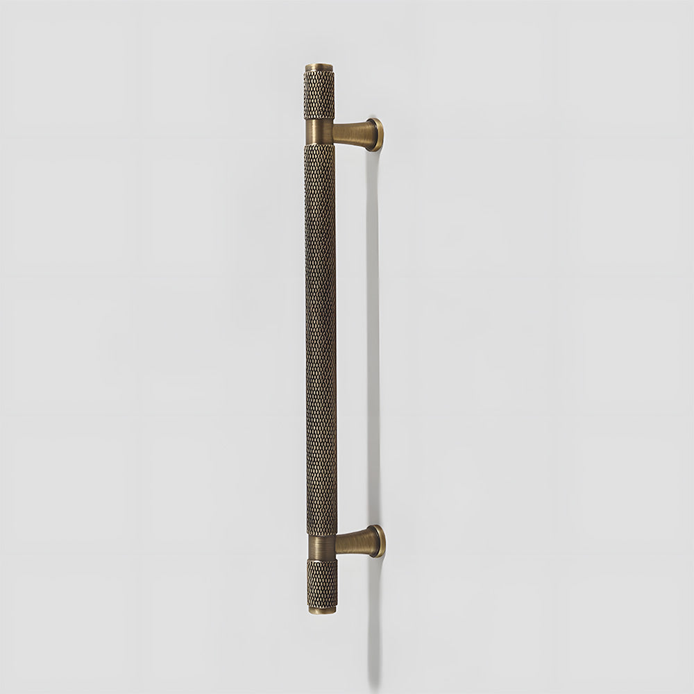 Classic Knurled Solid Brass T-Bar Drawer Handles & Knobs