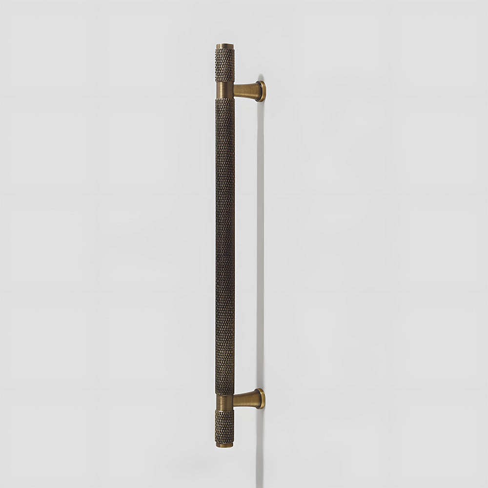 Classic Knurled Solid Brass T-Bar Drawer Handles & Knobs