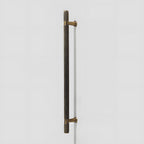 Classic Knurled Solid Brass T-Bar Drawer Handles & Knobs