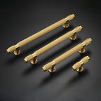 Classic Knurled Solid Brass T-Bar Drawer Handles & Knobs