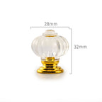 Classic Pumpkin Acrylic Cupboard Knobs
