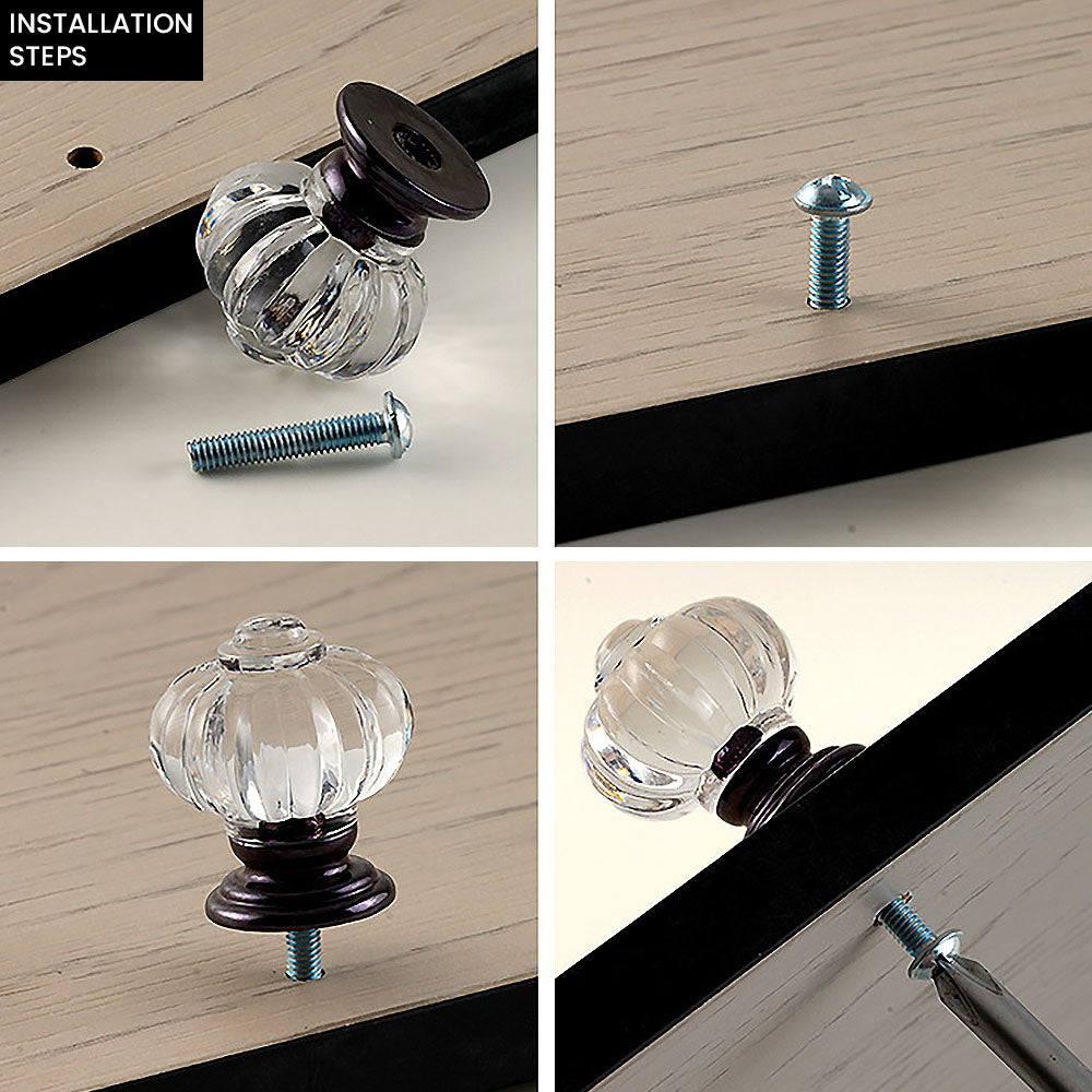 Classic Pumpkin Acrylic Cupboard Knobs