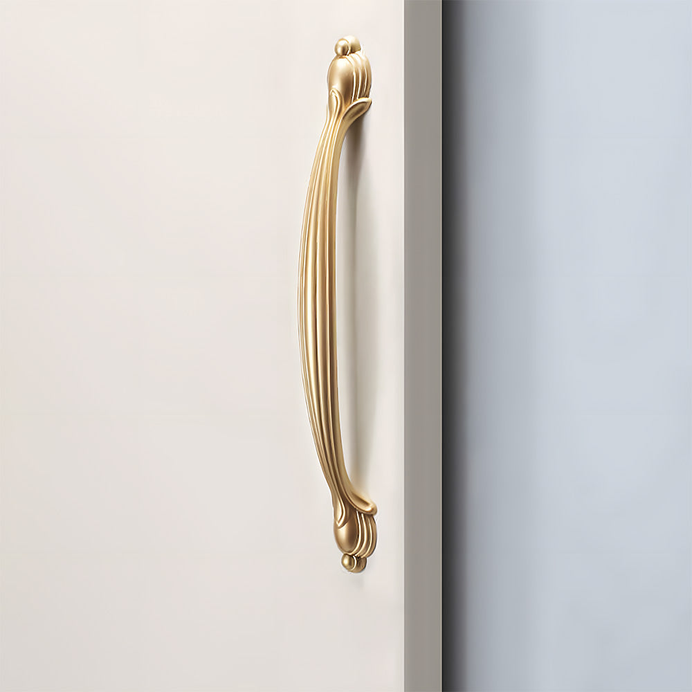 Classic Reeded Bow Cupboard Handles & Flower Knobs