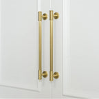 Classic Reeded Solid Brass T-Bar Cupboard Handles & Knobs