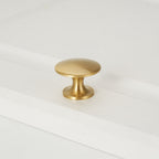 Classic Reeded Solid Brass T-Bar Cupboard Handles & Knobs