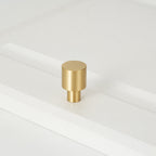 Classic Reeded Solid Brass T-Bar Cupboard Handles & Knobs