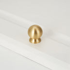 Classic Reeded Solid Brass T-Bar Cupboard Handles & Knobs