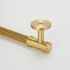 Classic Reeded Solid Brass T-Bar Cupboard Handles & Knobs