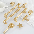 Classic Round T-Bar Cupboard Handles and Knobs