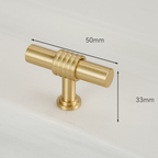 Classic Round T-Bar Cupboard Handles and Knobs