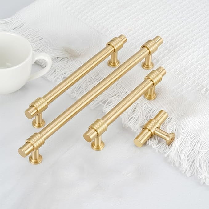 Classic Round T-Bar Cupboard Handles and Knobs