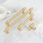 Classic Round T-Bar Cupboard Handles and Knobs
