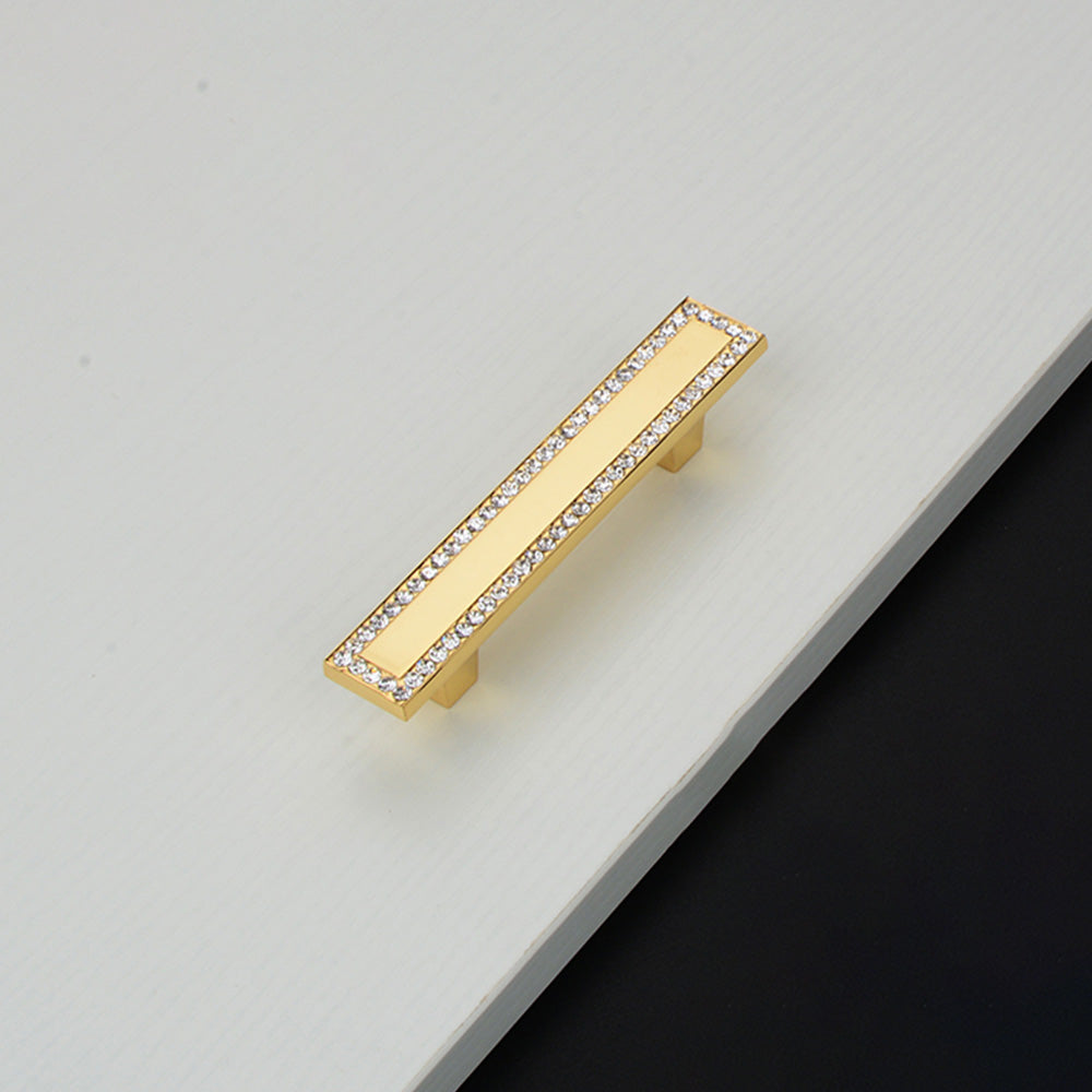 Classic Square Crystal T-Bar Cupboard Handles & Knobs