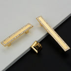 Classic Square Crystal T-Bar Cupboard Handles & Knobs