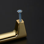 Classic Square Crystal T-Bar Cupboard Handles & Knobs