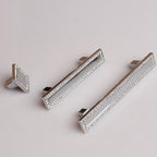 Classic Square Crystal T-Bar Cupboard Handles & Knobs