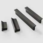 Classic Stepped Rectangular Cupboard Handles in Zinc Alloy