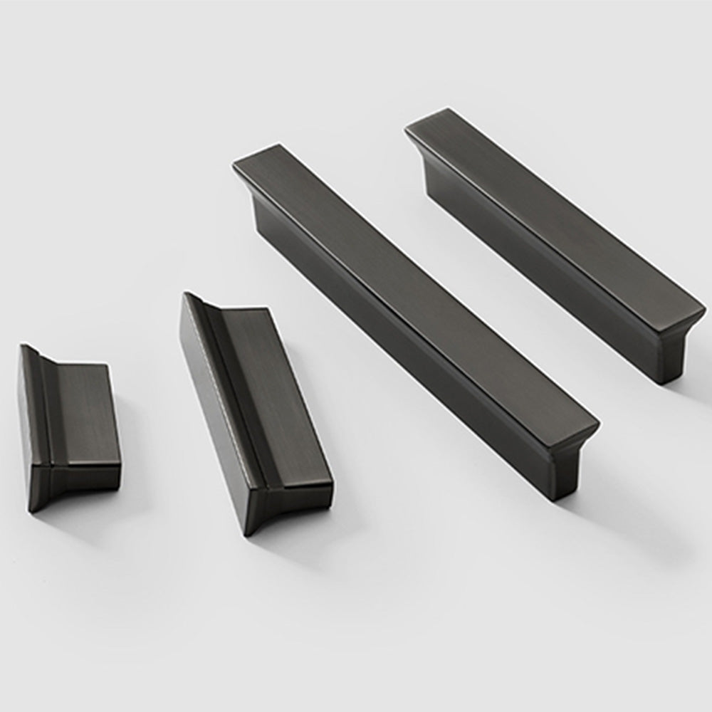 Classic Stepped Rectangular Cupboard Handles in Zinc Alloy