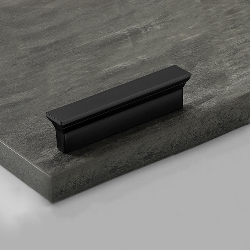 Classic Stepped Rectangular Cupboard Handles in Zinc Alloy