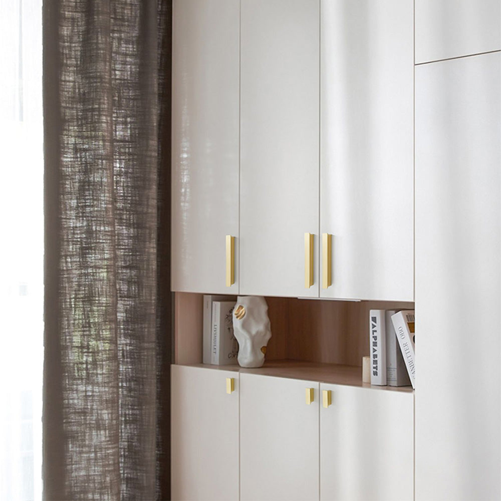 Classic Stepped Rectangular Cupboard Handles in Zinc Alloy