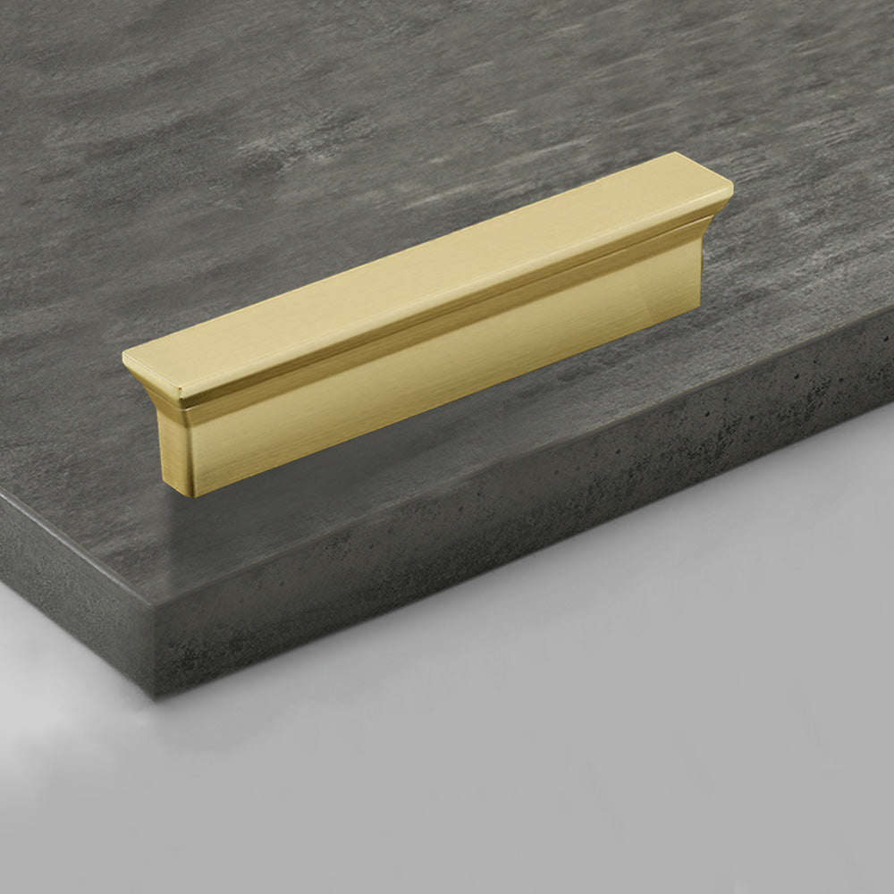 Classic Stepped Rectangular Cupboard Handles in Zinc Alloy