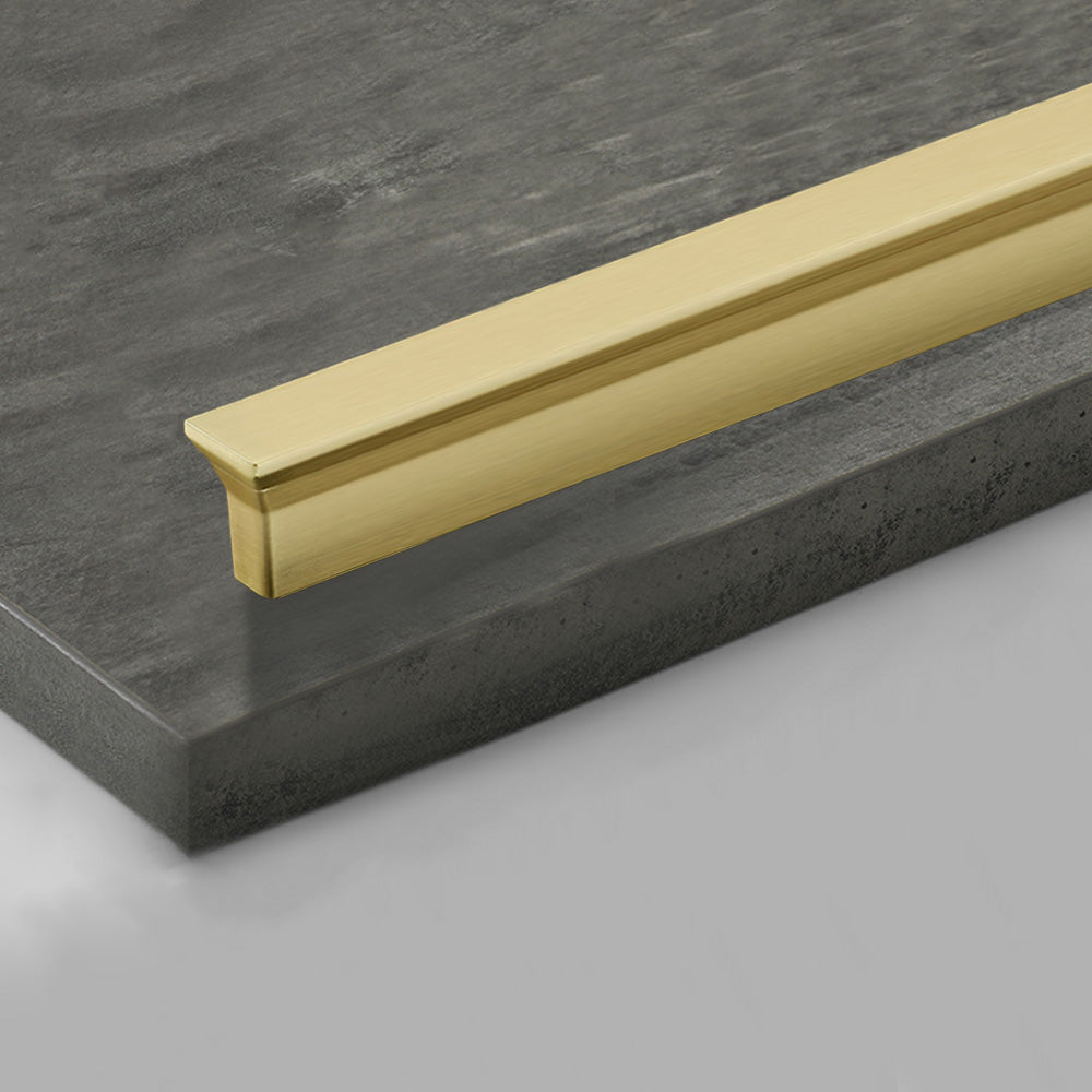 Classic Stepped Rectangular Cupboard Handles in Zinc Alloy