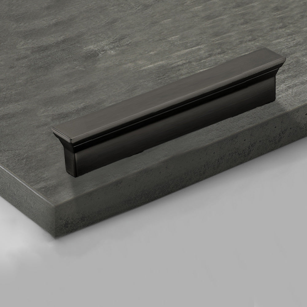 Classic Stepped Rectangular Cupboard Handles in Zinc Alloy