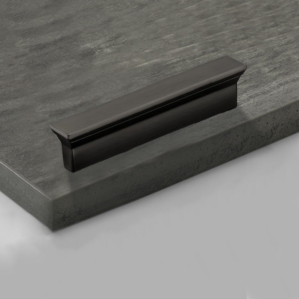 Classic Stepped Rectangular Cupboard Handles in Zinc Alloy