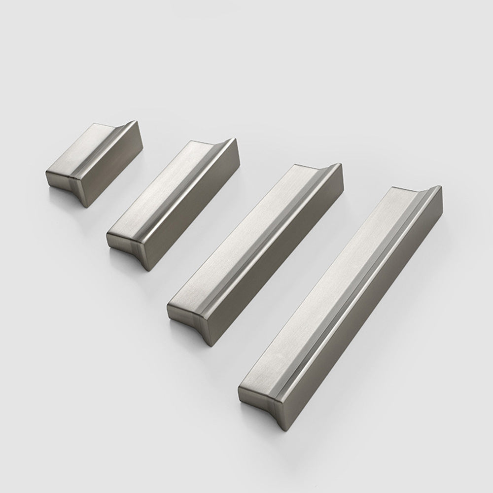 Classic Stepped Rectangular Cupboard Handles in Zinc Alloy