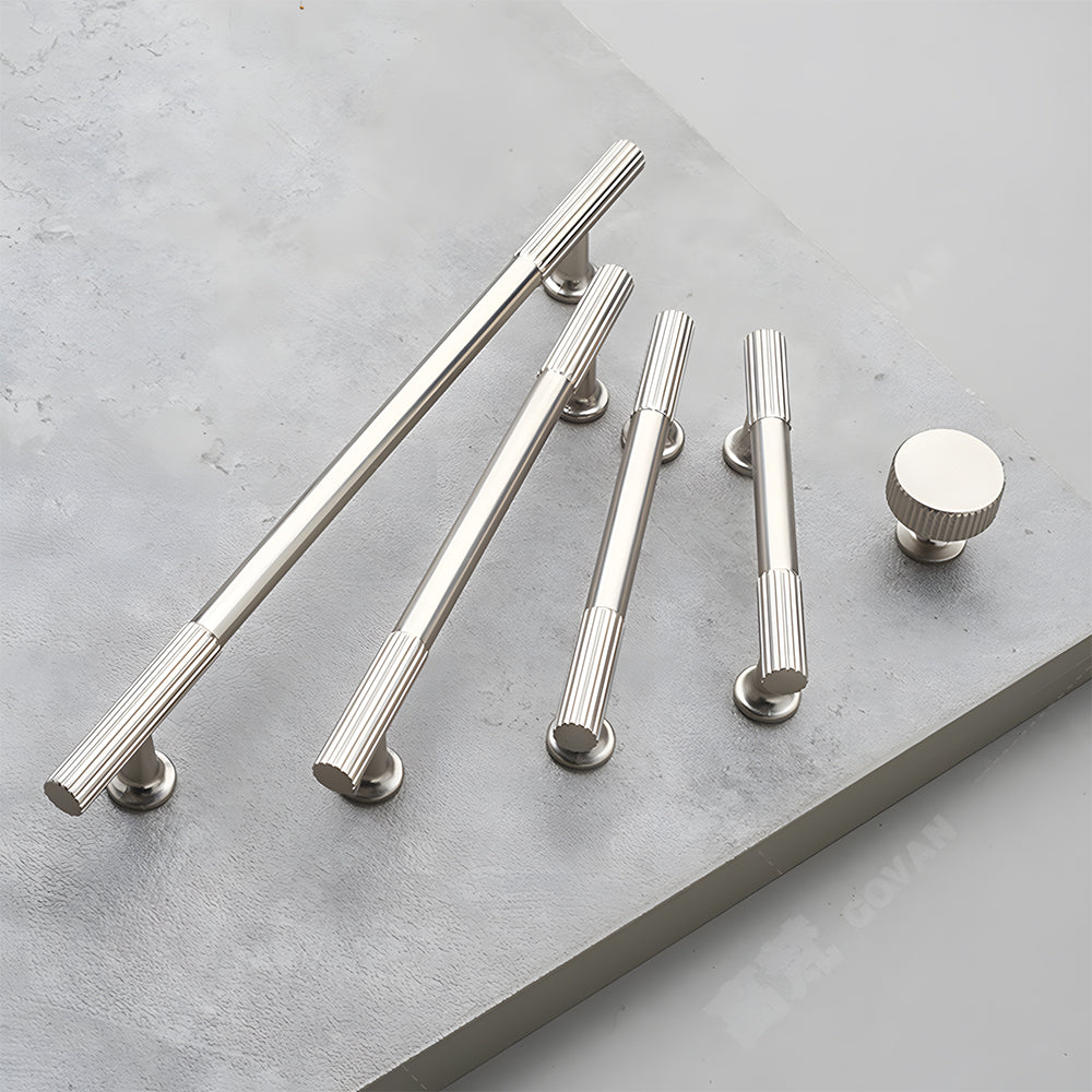 Classic Striped T-Bar Cupboard Handles & Knobs