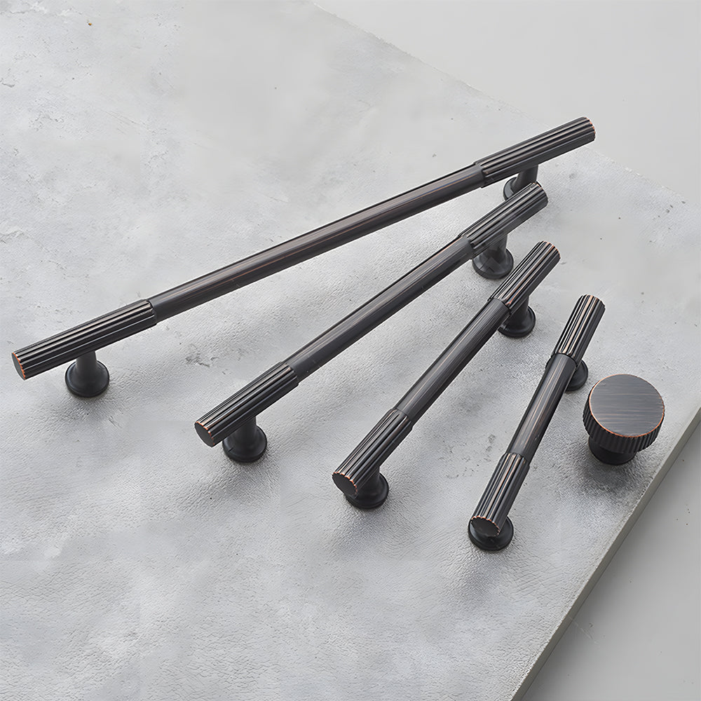 Classic Striped T-Bar Cupboard Handles & Knobs