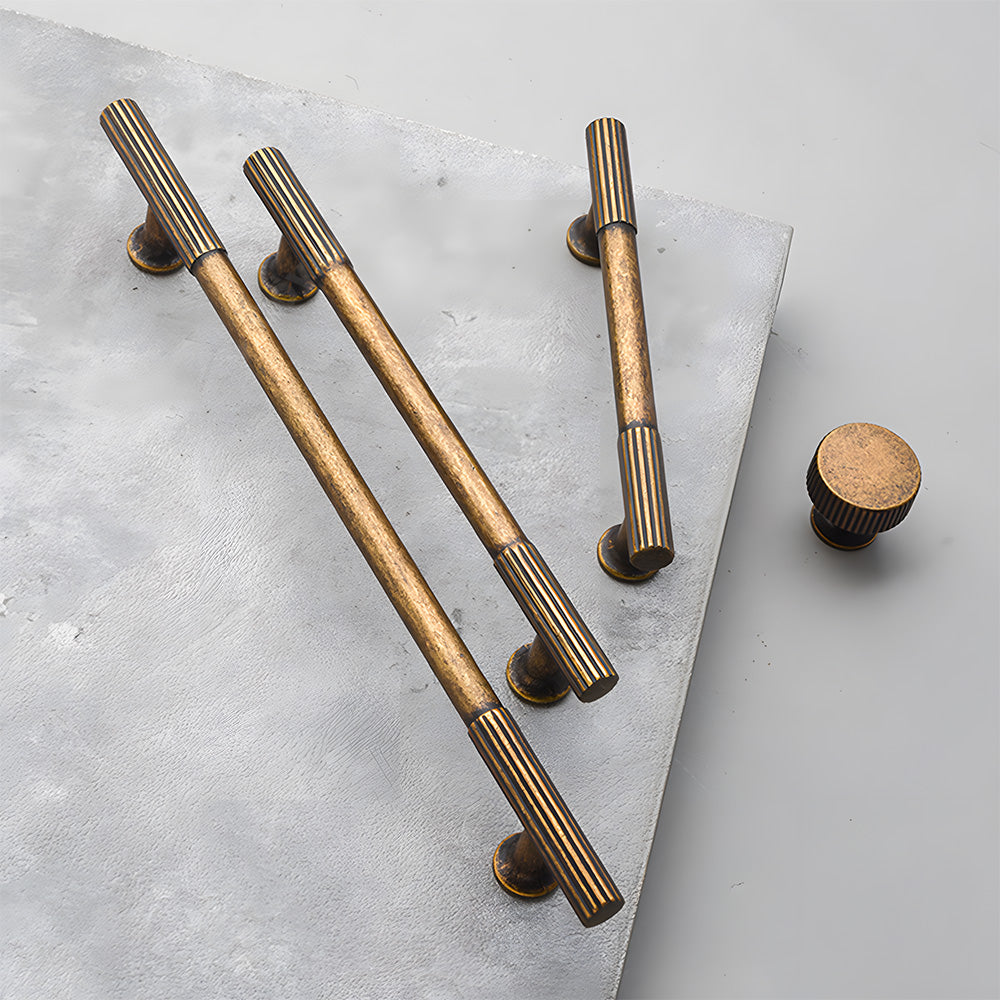 Classic Striped T-Bar Cupboard Handles & Knobs