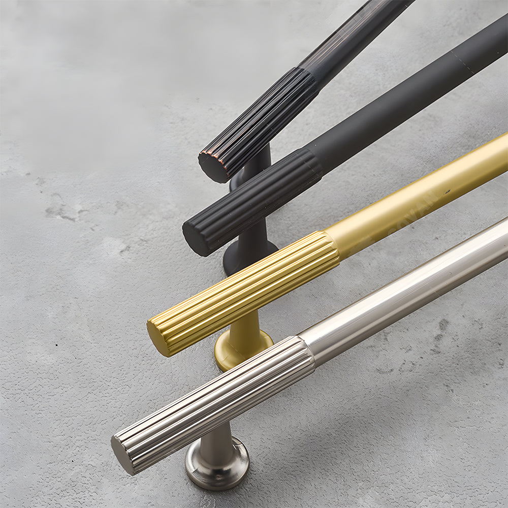 Classic Striped T-Bar Cupboard Handles & Knobs