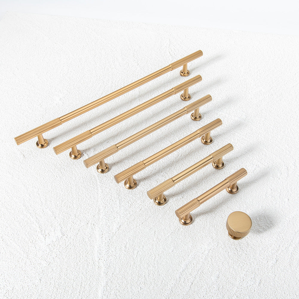 Classic Striped T-Bar Cupboard Handles & Knobs