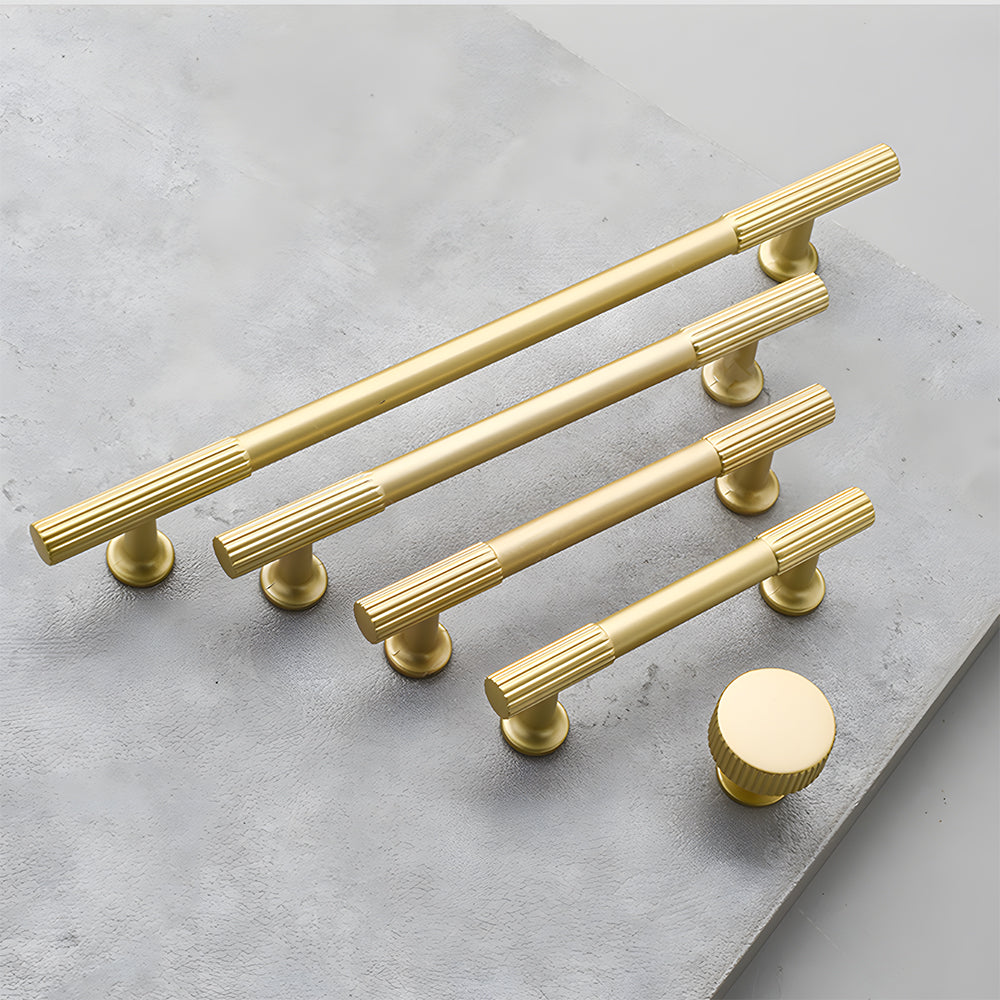 Classic Striped T-Bar Cupboard Handles & Knobs