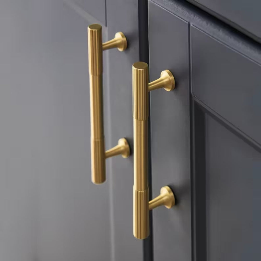 Classic Striped T-Bar Cupboard Handles & Knobs