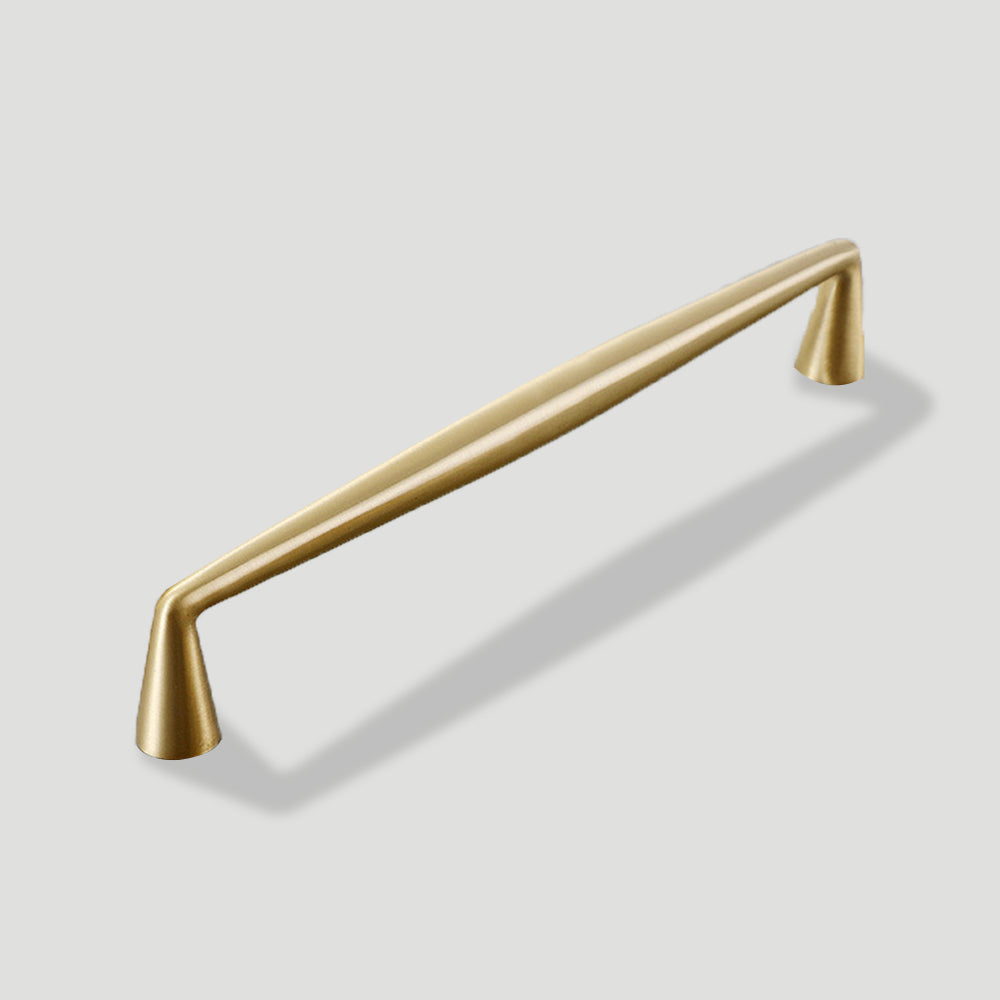 Classic Tapered Brass Cupboard Handles & Mushroom Knobs