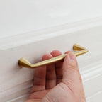 Classic Tapered Brass Cupboard Handles & Mushroom Knobs