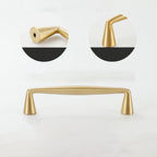 Classic Tapered Brass Cupboard Handles & Mushroom Knobs