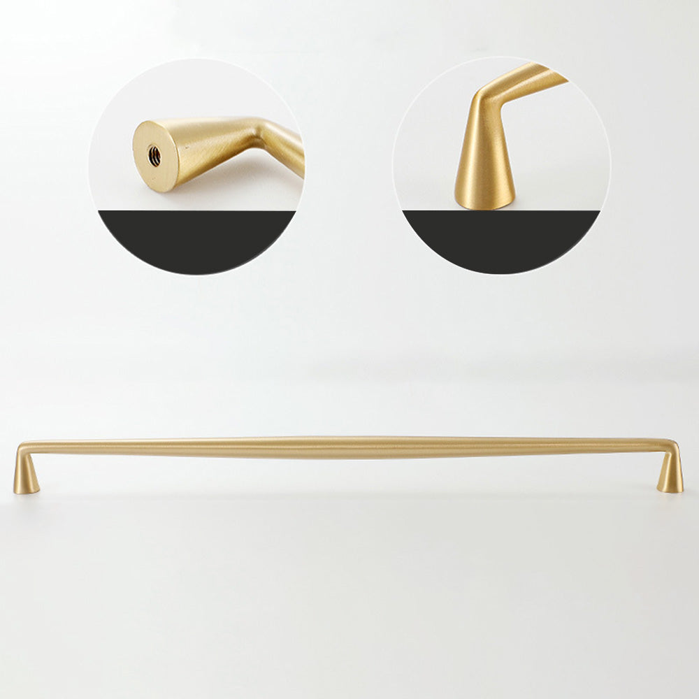 Classic Tapered Brass Cupboard Handles & Mushroom Knobs