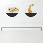 Classic Tapered Brass Cupboard Handles & Mushroom Knobs