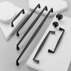 Classic Tapered Brass Cupboard Handles & Mushroom Knobs
