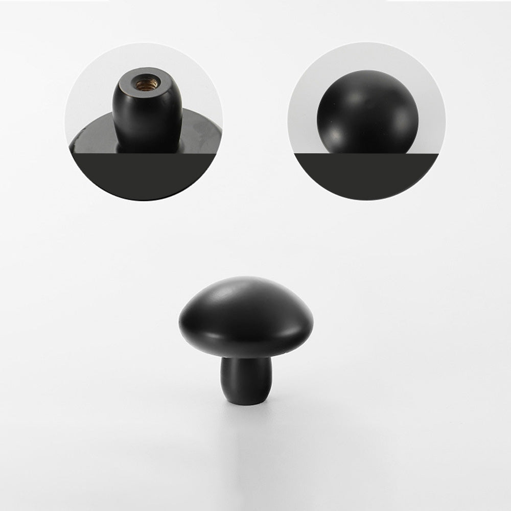 Classic Tapered Brass Cupboard Handles & Mushroom Knobs