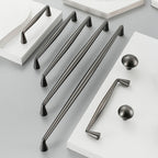 Classic Tapered Brass Cupboard Handles & Mushroom Knobs