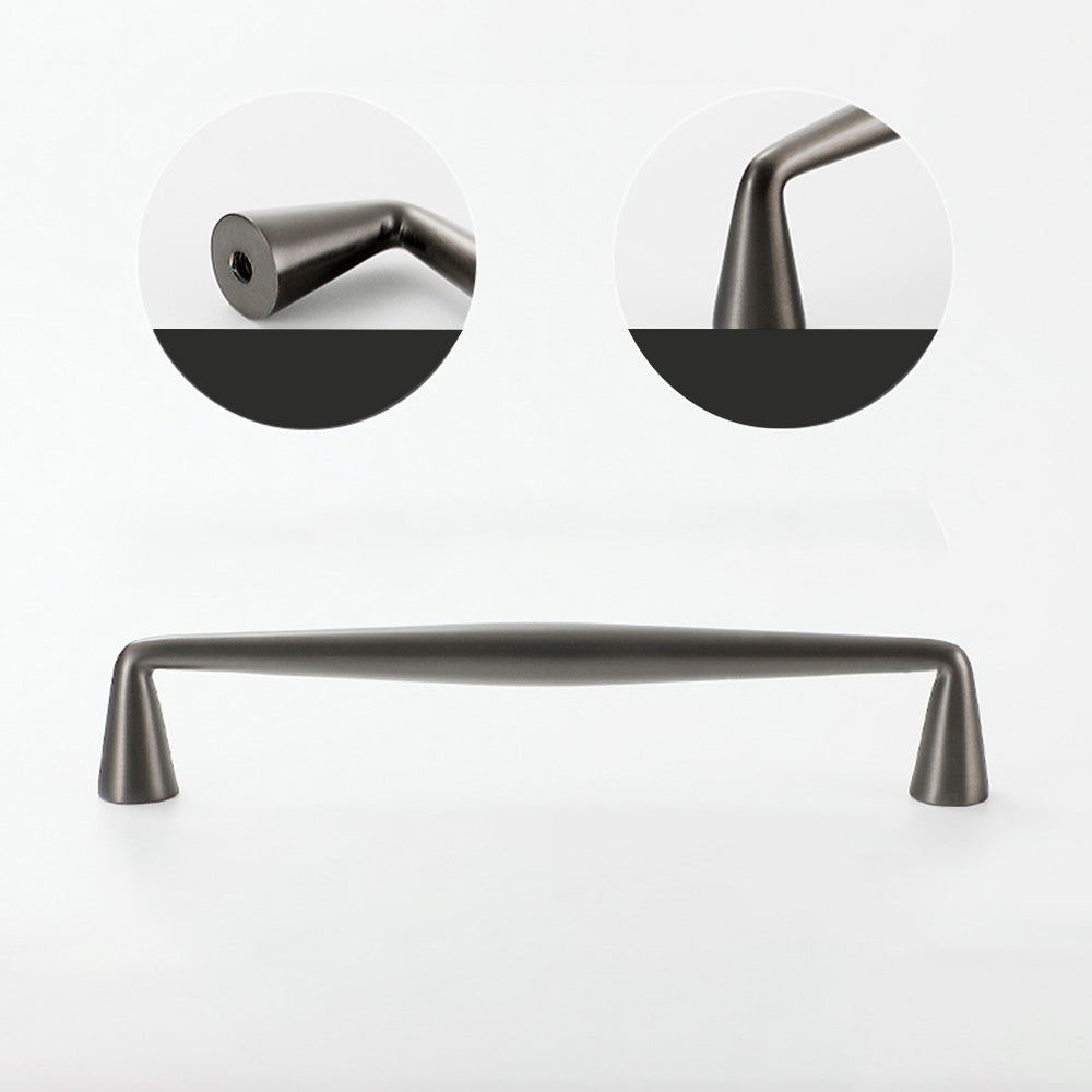 Classic Tapered Brass Cupboard Handles & Mushroom Knobs
