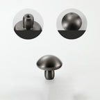 Classic Tapered Brass Cupboard Handles & Mushroom Knobs