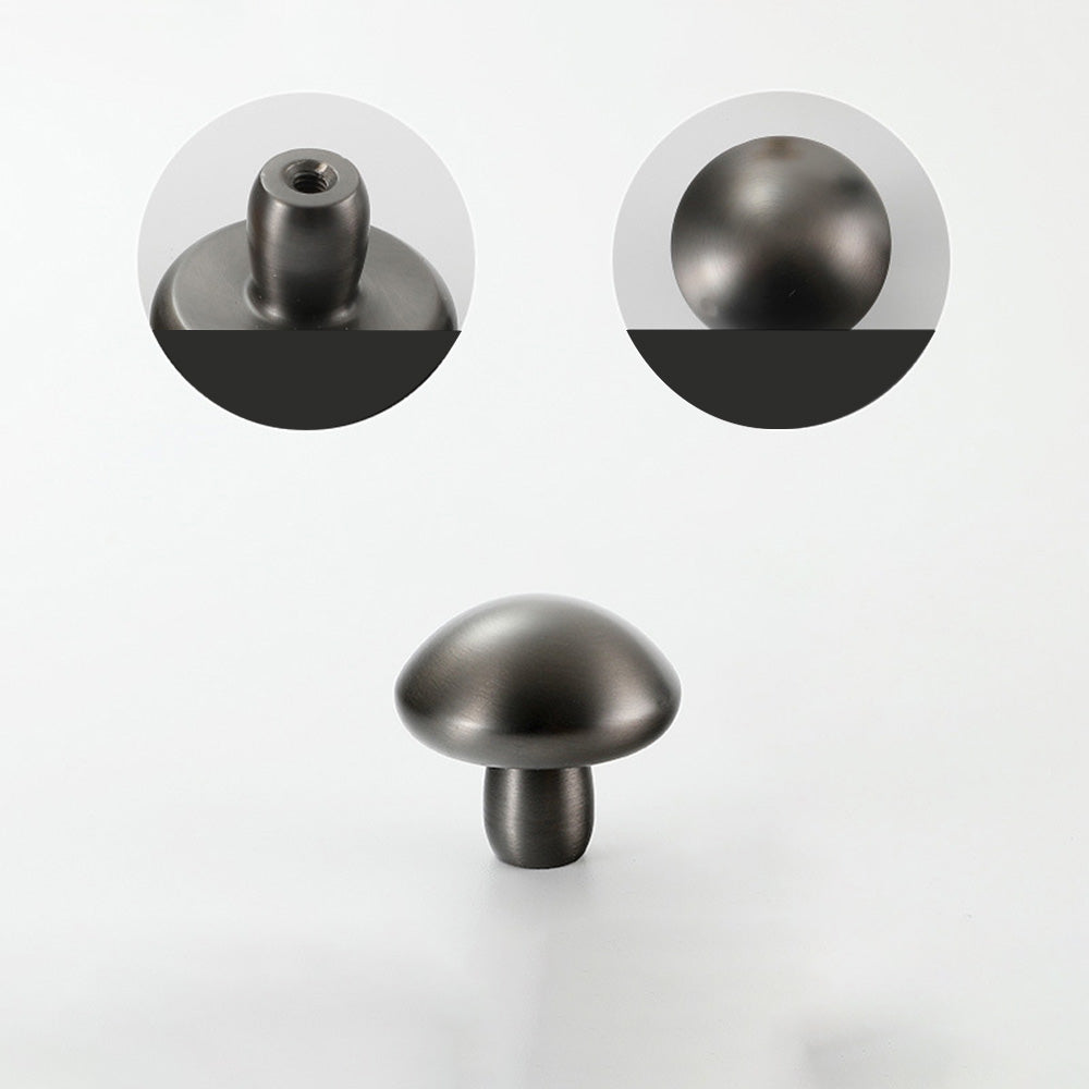 Classic Tapered Brass Cupboard Handles & Mushroom Knobs