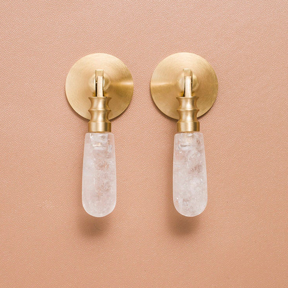 Classic Teardrop Crystal Drawer Knobs