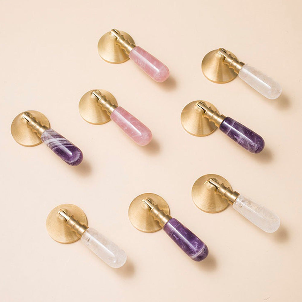 Classic Teardrop Crystal Drawer Knobs