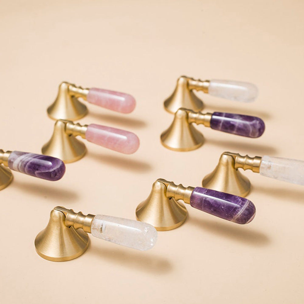 Classic Teardrop Crystal Drawer Knobs